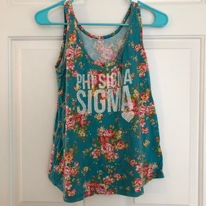 Phi Sigma Sigma Floral Printed Tank